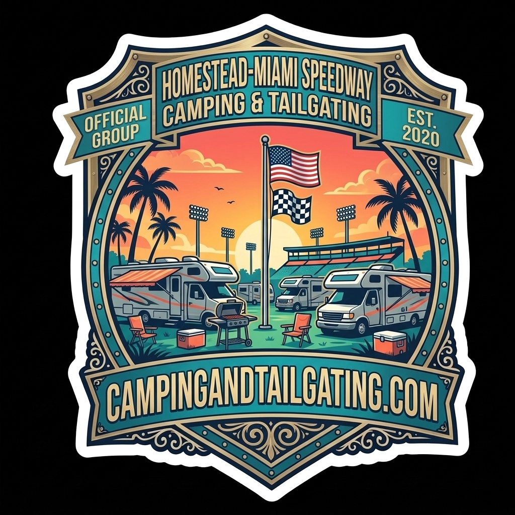 Homestead-Miami Speedway Camping and Tailgating Official Group Sticker