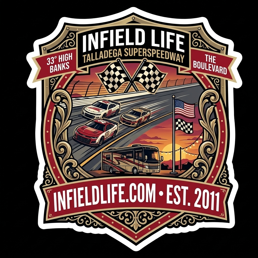 Talladega Superspeedway 3-inch Infield Life Sticker